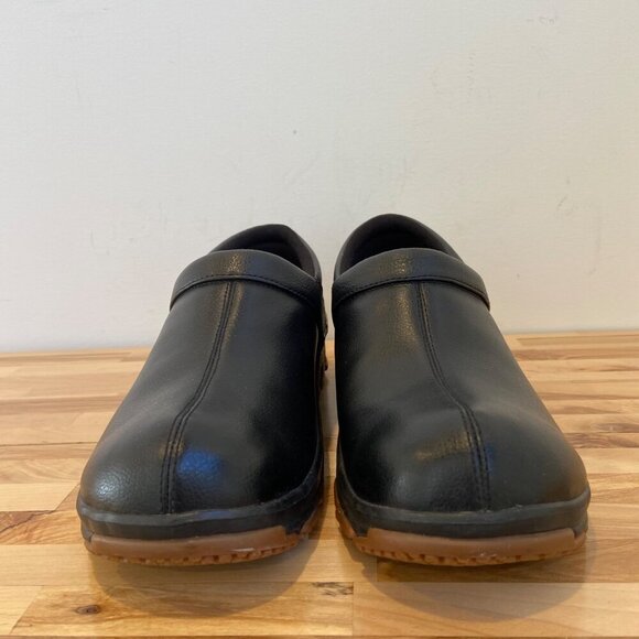 Dickies Womens Professional Black Leather Slip-On Clogs lightweight in 8.5 - Picture 4 of 15